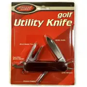 Golf Utility Knife All-Purpose Multi-Tool 3.5” Red Utility Knife Spike Wrench