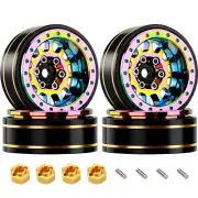 1.1in Brass Beadlock Wheel HUB Rims For Traxxas TRX4M 1/24 Axial SCX24 RC Car