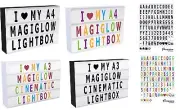 A4 A3 MagiGlow Cinematic Cinema Light Up Letter Box Sign Lightbox Message Board