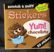 Peaceable Kingdom Scratch & Sniff Stickers - 50 Sticker Roll - Chocolate