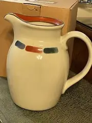 NEW Noritake WARM SANDS Stoneware 64 ounce PITCHER (JUG) - NEW IN BOX