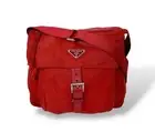 Prada Rosso Pattina Nylon Red Medium Messenger Bag NEW Certification