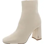 Sam Edelman Womens Codie Ivory Ankle Boots Shoes 8.5 Wide (C,D,W) BHFO 5111