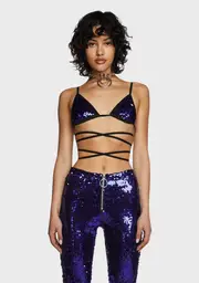 [Club Exx] Infinity Dream Sequin Bra Top
