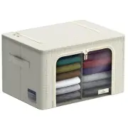 Sorbus Storage Bins with Divided Interior - Large Stackable & Foldable Organizer