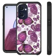 FUSION For OnePlus Nord N300 5G Case Hybrid Phone Cover BUTTERFLY PURPLE