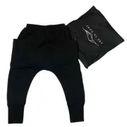 Age To Come Pants Boys Size Large 9 Streetwear Black Drop Crotch Sweatpant