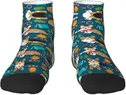 [JBYJBX] Dog Print Adult Socks Womens Mens Workout Thermal Cozy All-Season Gift Holiday Articles Use
