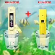 TDS Tester+Digital Ph Meter Aquarium Pool Hydroponic Water Monitor 0-9999 PPM