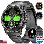 Military Smart Watch for Men(Answer/Dial Calls),1.46'' AMOLED Touchscreen/5AT