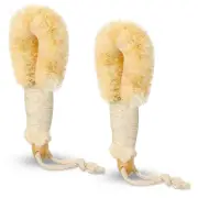 2 Pcs Dry Brushing Body Brush Exfoliating Brush Body Scrubber Natural Bristle Bo