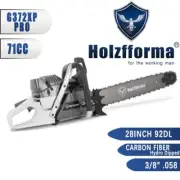 4KW 71cc G372XP PRO Holzfforma Gas Chainsaw With 28inch 3/8 058 92DL Bar Chain