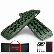 X-BULL Recovery tracks Boards Sand 10T 4WD trucks Snow With Mounting Pins Gen3.0 Olive Green