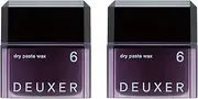 DEUXER Dry Paste Wax 6 (Set of 2), Hair Wax, Floral Berry, 2 Pieces
