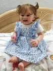 22inch Reborn Dolls Smiling Girl Cloth Body Sweet Baby Alive Toddler Bebe Gift