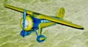 1932 Lockheed Vega 5 C. Air Eastwood Flying Service. Diecast metal airplane Bank