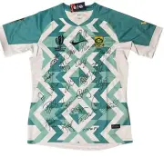 South Africa Springboks Team Signed AWAY World Cup 2023 Rugby Jersey WITH COA