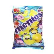 Mentos Soda Kick Refreshing and Zesty Chewy Candy 121.5g -Strawberry Grape Lemon Grape