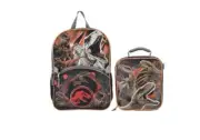 NWT Universal Jurassic World JRCFLF1-W Boys 17" Laptop Backpack 2-Piece Set