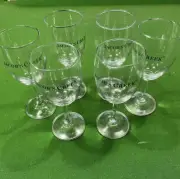 Jacobs Creek Lotus Glass Wine Glasses X 6 Printed Name On Glass