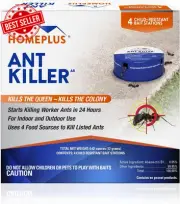 Ant Killer (4-Pack), Metal Ant Traps Indoor & Outdoor, Ant Bait Station, Effecti