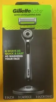 Gillette Labs Men's Razor With Exfoliating Bar 1 Razor 1 Razor Stand 1 Cartridge