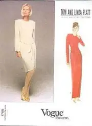 Vogue Pattern 1708 Tom and Linda Platt Vogue Dress Pattern Size 6-8-10