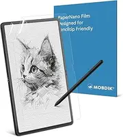 MOBDIK [2 PACK Paper Screen Protector Compatible with Samsung Galaxy Tab S9 / Tab S9 FE/Tab S8 / Tab S7 11 inch, Anti-Glare, Touch Sensitivity, with Easy Installation Kit, Like Writing on Paper
