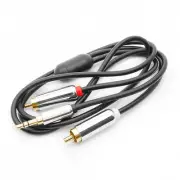 6Ft Premium 3.5mm 1/8" Stereo Male Aux Plug to 2 RCA Male Audio Cable Cord
