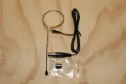 Black Single Earhook Headset Microphone for Shure Wireless-TA4F 4pin mini XLR