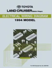 1994 Toyota Land Cruiser Wiring Diagrams Schematics Manual