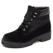 E0178 (WITHOUT BOX) scarponcino donna velvet WINDSOR SMITH COMET nero shoe woman