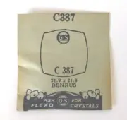 G-S Flexo Watch Crystal C387 Benrus 21.9 x 21.9