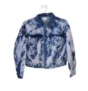NWT BP. S Blue Bleached Wash Denim Jacket Women (1)