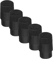 HANABASS 5pcs Knob Cap Volume Knob Replacement Guitar Accessories Guitar Potentiometer Caps Plastic Black