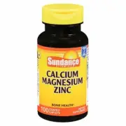 Sundance Calcium Magnesium Zinc Coated Caplets 100 Tabs By Sundance