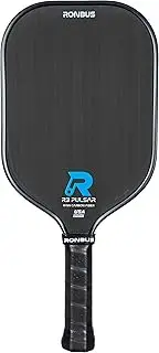 Ronbus R1/R3 Pulsar Thermoformed Raw Toray T700 Carbon Fiber Pickleball Paddle with 16 mm Polypropylene Honeycomb Core