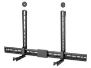 Monoprice Universal Sound Bar Mount Bracket Above or Under TV Fits Most Soundbar