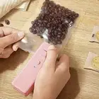 Food Pouch Sealer Grain Storage Bag Portable Usb Rechargeable Mini with Cutter