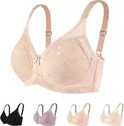 [Generic] Women Bras Plus Size Sports Gathered Bra Straps Breast Cup Underwear Women Strapless Bra