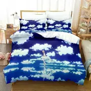 v151 Bed Sheets Anime Cardcaptor Sakura Bedding Set Duvet Cover Bed Set Quilt Cover Pillowcase Comforter king Queen Size Boys Adult 3-Piece Bedding Se