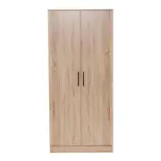 Nova 2-Door Multi-Purpose Broom Cleaning Cupboard Storage Cabinet - Light Sonoma Oak