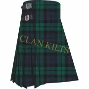 Scottish Handmade Traditional 8-yard Black Watch Tartan Kilt For Men