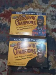 (2) 2021 Goodwin Champions Blaster Box Sealed Michael Jordan & Lebron James