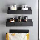 Spice Shelf Spice Jar Organizer Spice Rack with Hooks for Refrigerator