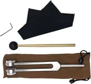 harayaa Portable OM 136.1 Tuning Fork, Vibration Tools, Percussion Tool, Musical Tuning Fork Instrument Kit, Weighted Tuning Forks