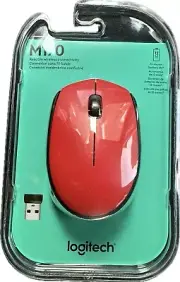 Logitech M170 Mini Wireless USB RF Optical Mouse Red - ‎910-004941