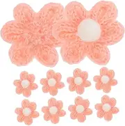 jojofuny Sewing Patches Yarn Flower Applique Decorative Clothing Patches for DIY Craft Supply