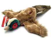 KONG Low Stuff Wild Pheasant MEDIUM Squeaky Soft Plush Toss Shake Dog Toy 17x16"