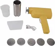 Electric Pasta Maker, Handheld Pasta Machine, Portable Automatic Pasta Maker for Making Stir Fry, Soup and Seafood Pasta (Yellow)